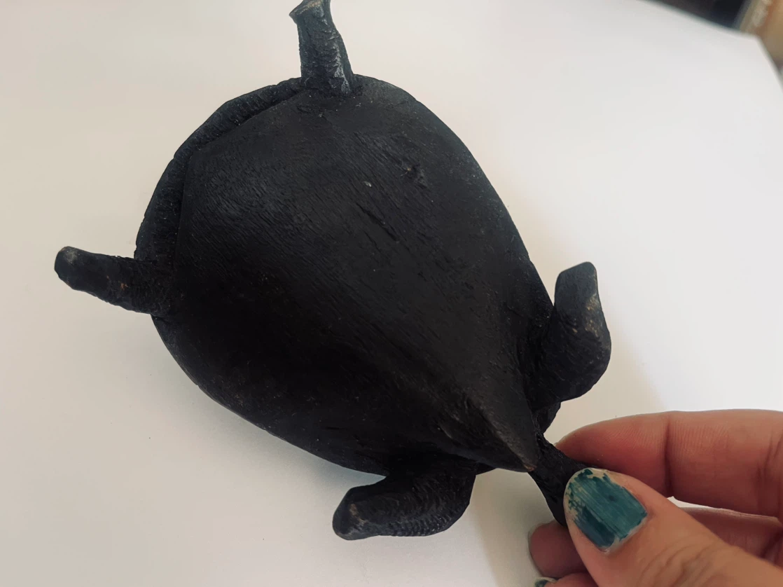 Ebony Sculpture Turtle - photo 3