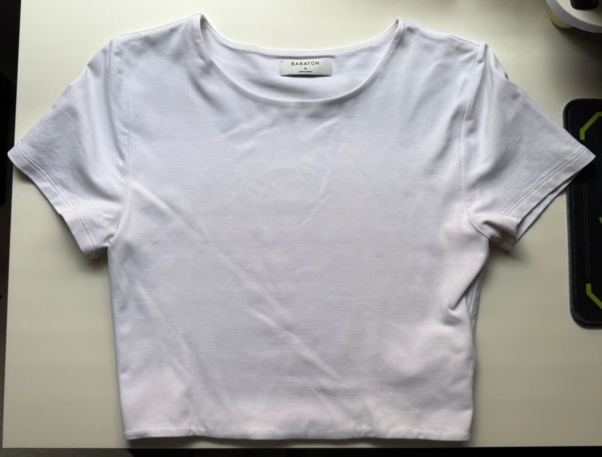ARITZIA Babaton White Contour T-Shirt