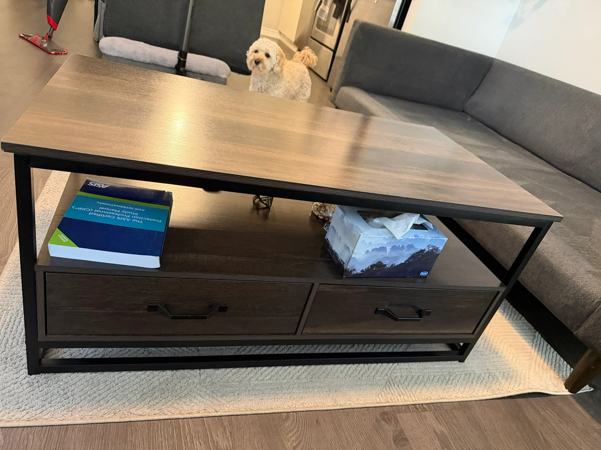 Coffee Table with Drawers - photo 3