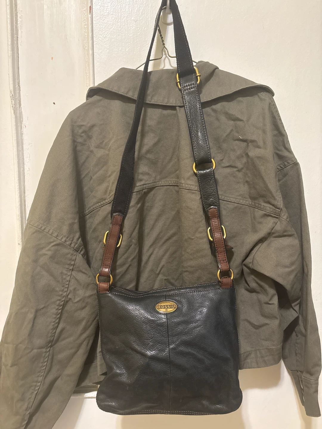 Fossil Black Leather Crossbody Bag - photo 5