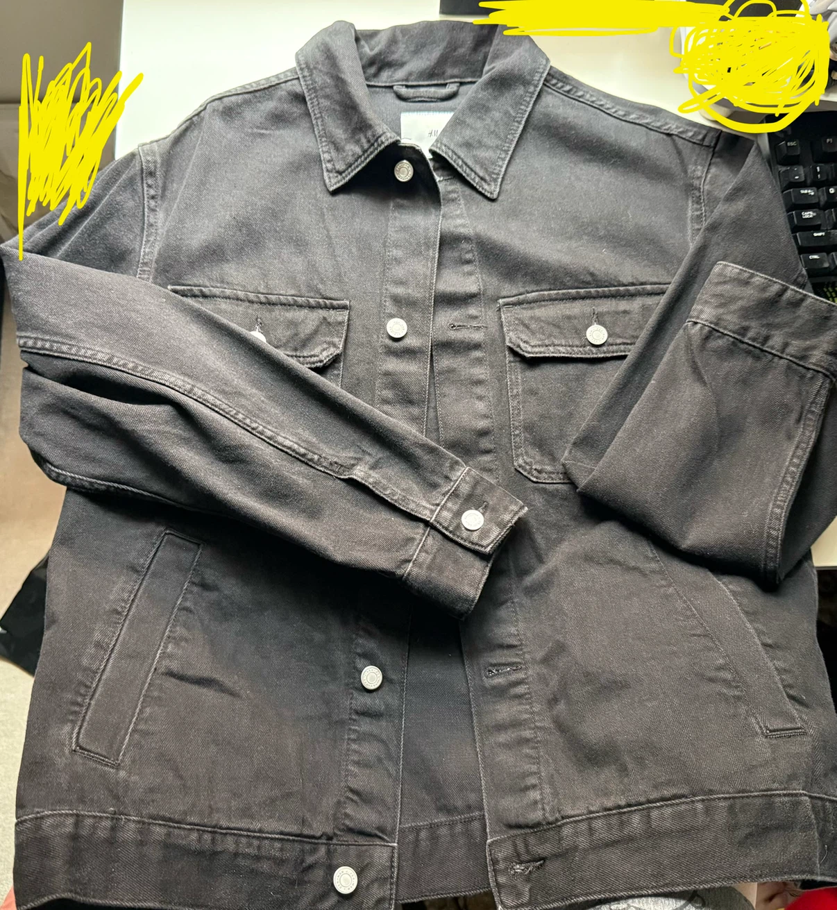 H&M Black Denim Jacket