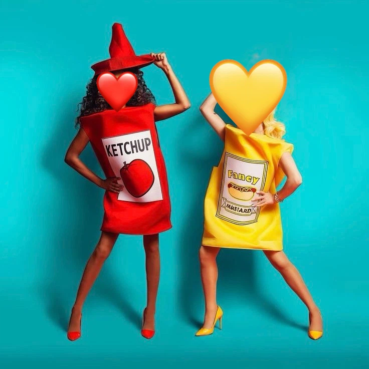 Couples Halloween Costume: Ketchup & Mustard