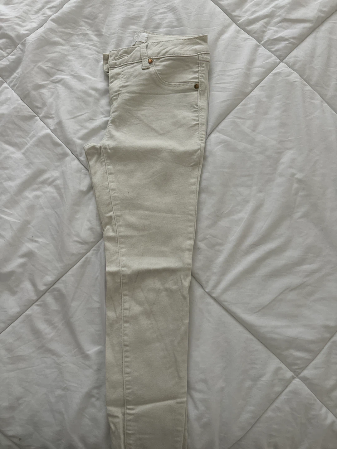 1822 Denim Off-White Skinny Jeans Size 2