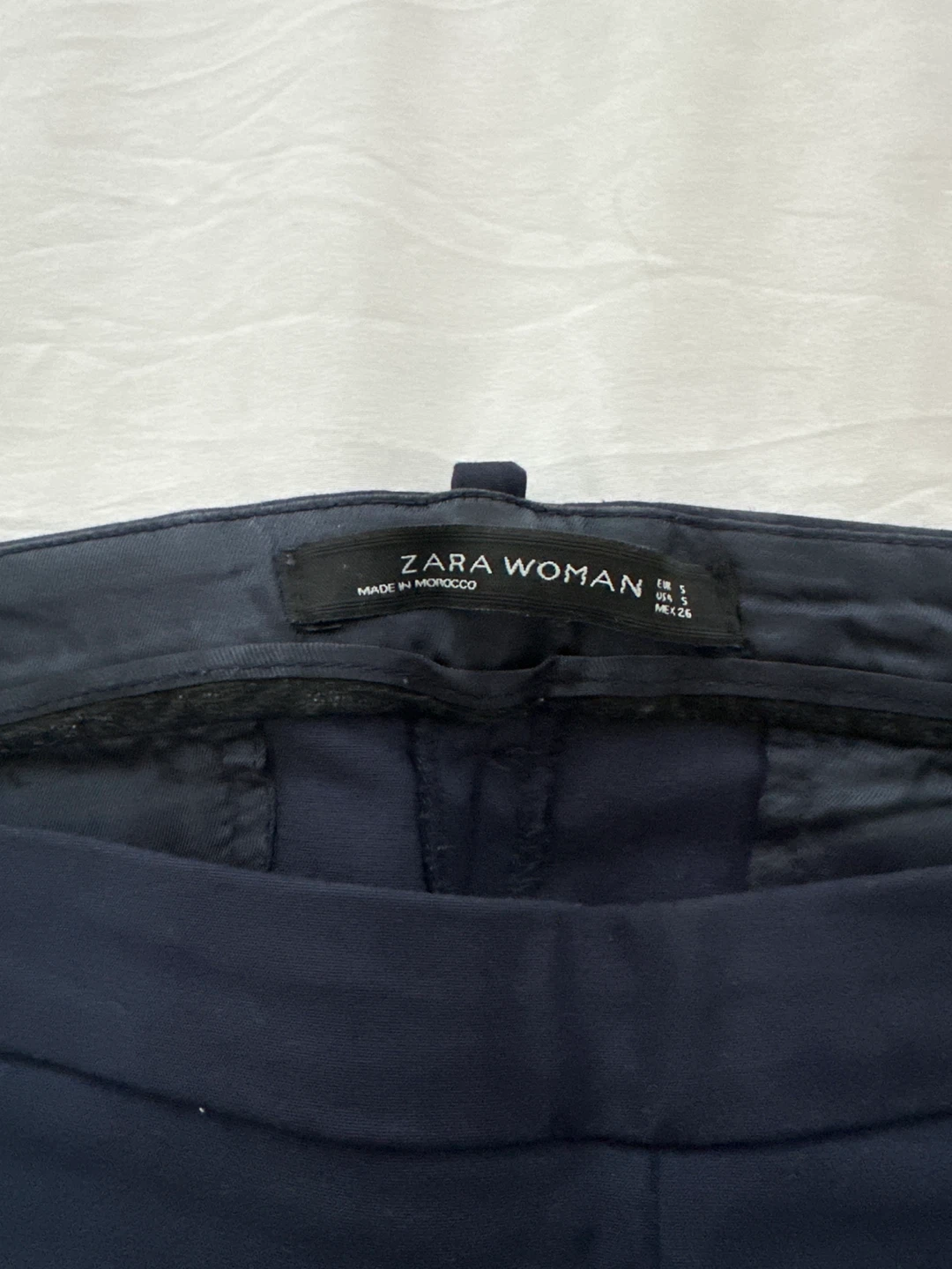 Zara Woman Navy Trousers Size Small - photo 2