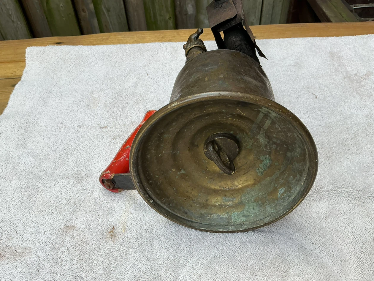 Vintage Brass Blowtorch with Red Handle ! - photo 5
