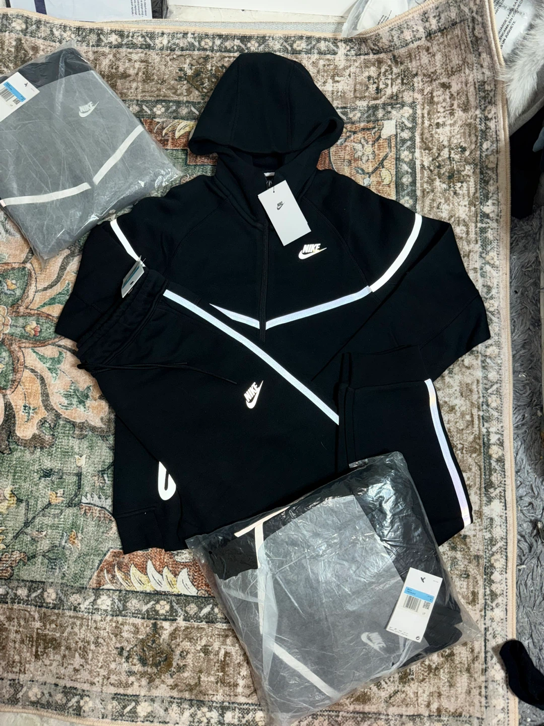 Reflective Nike Tech Fleece Tracksuit Set