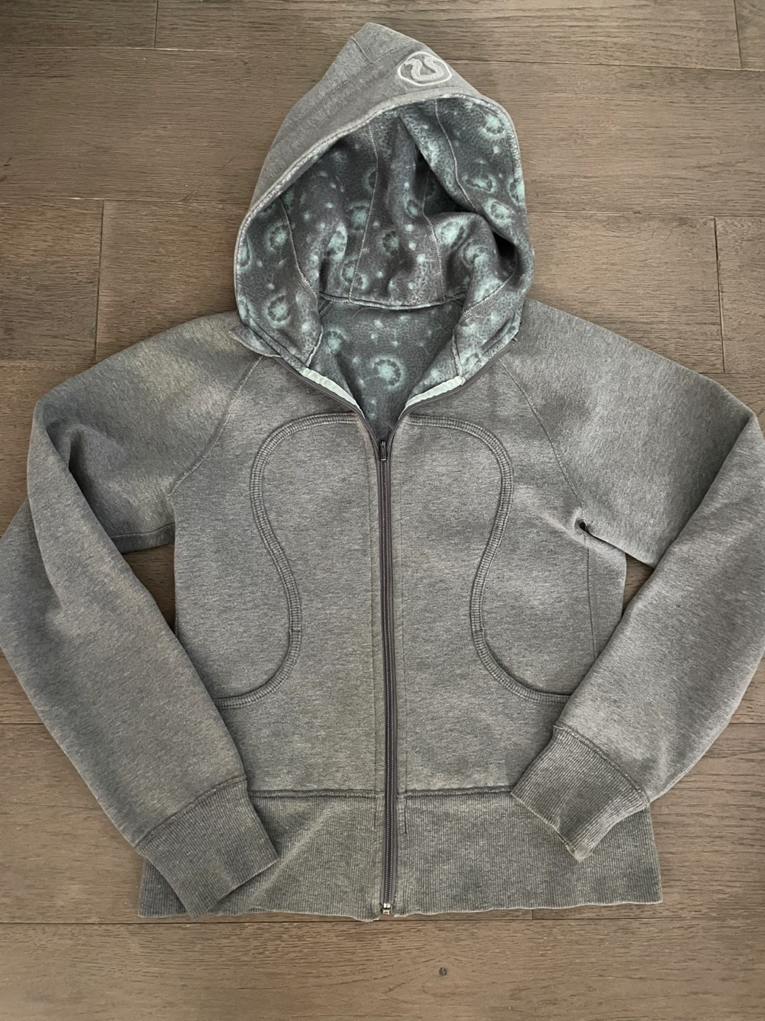 Lululemon Grey Full-Zip Scuba Hoodie - photo 3