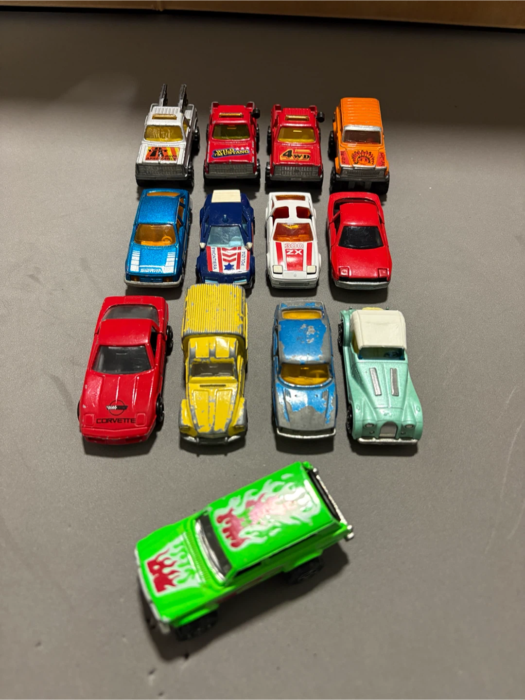 Collection of 13 Vintage Majorette Cars & Trucks