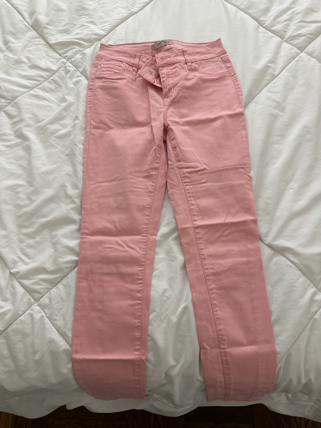 Refuge Pink Denim Pants Size 0 - photo 2