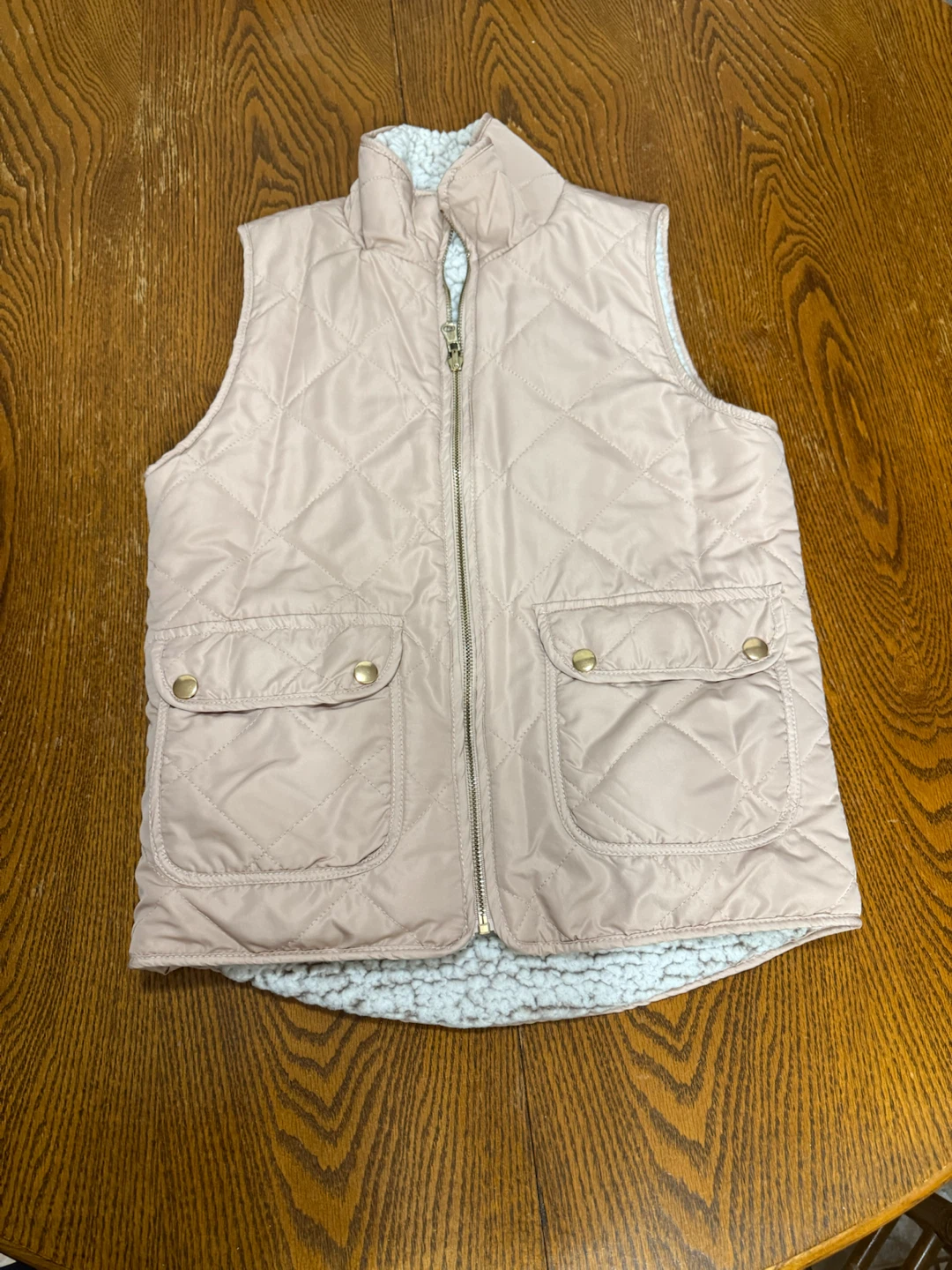 Reversible Quilted Sherpa Vest