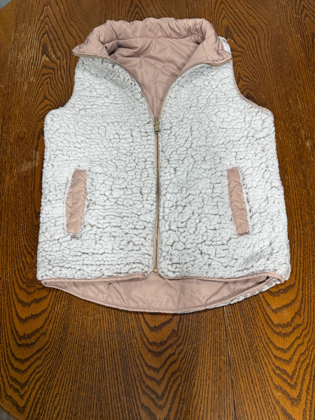 Reversible Quilted Sherpa Vest - photo 5