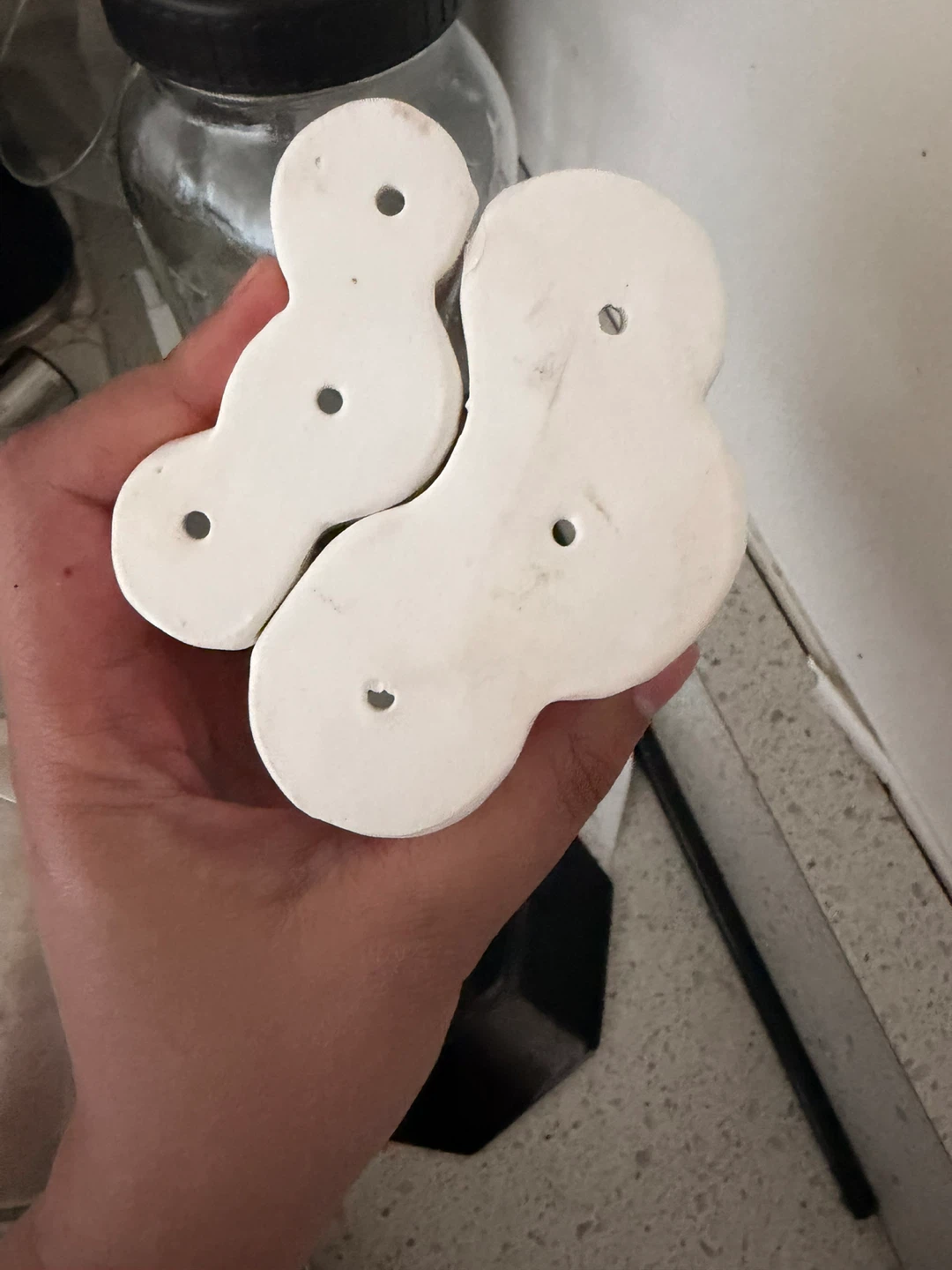White Ceramic toothpaste / Brush Organizer - photo 5