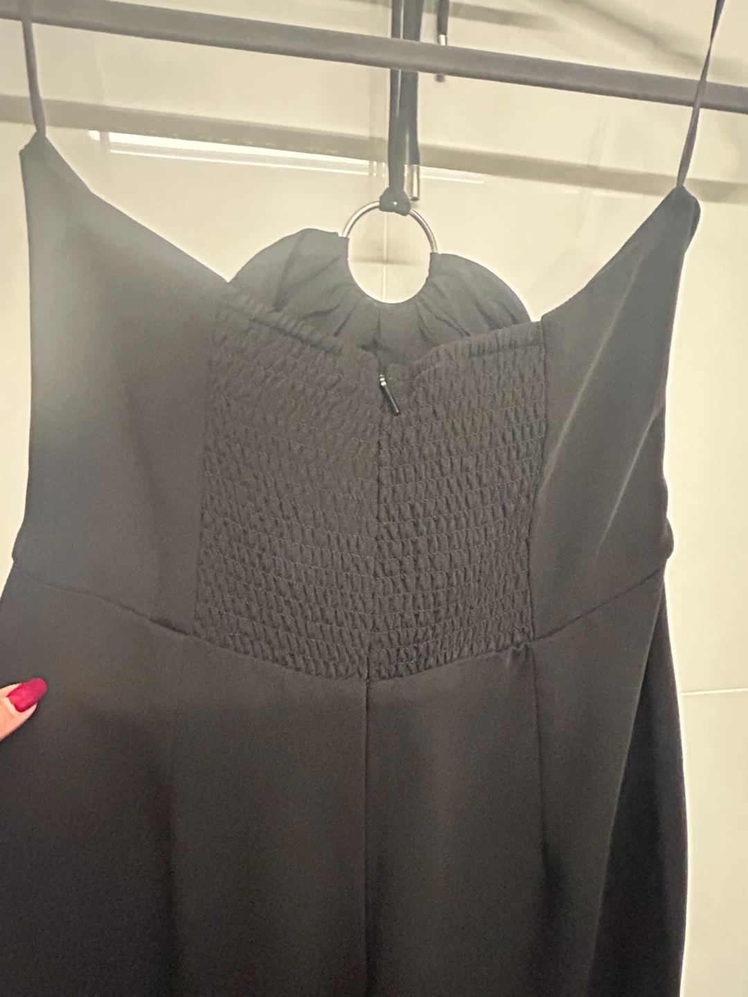 MNG Black Halter Neck Jumpsuit - photo 5