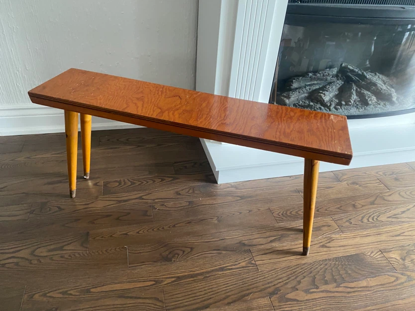 Mid-century modern MCM  wooden bench