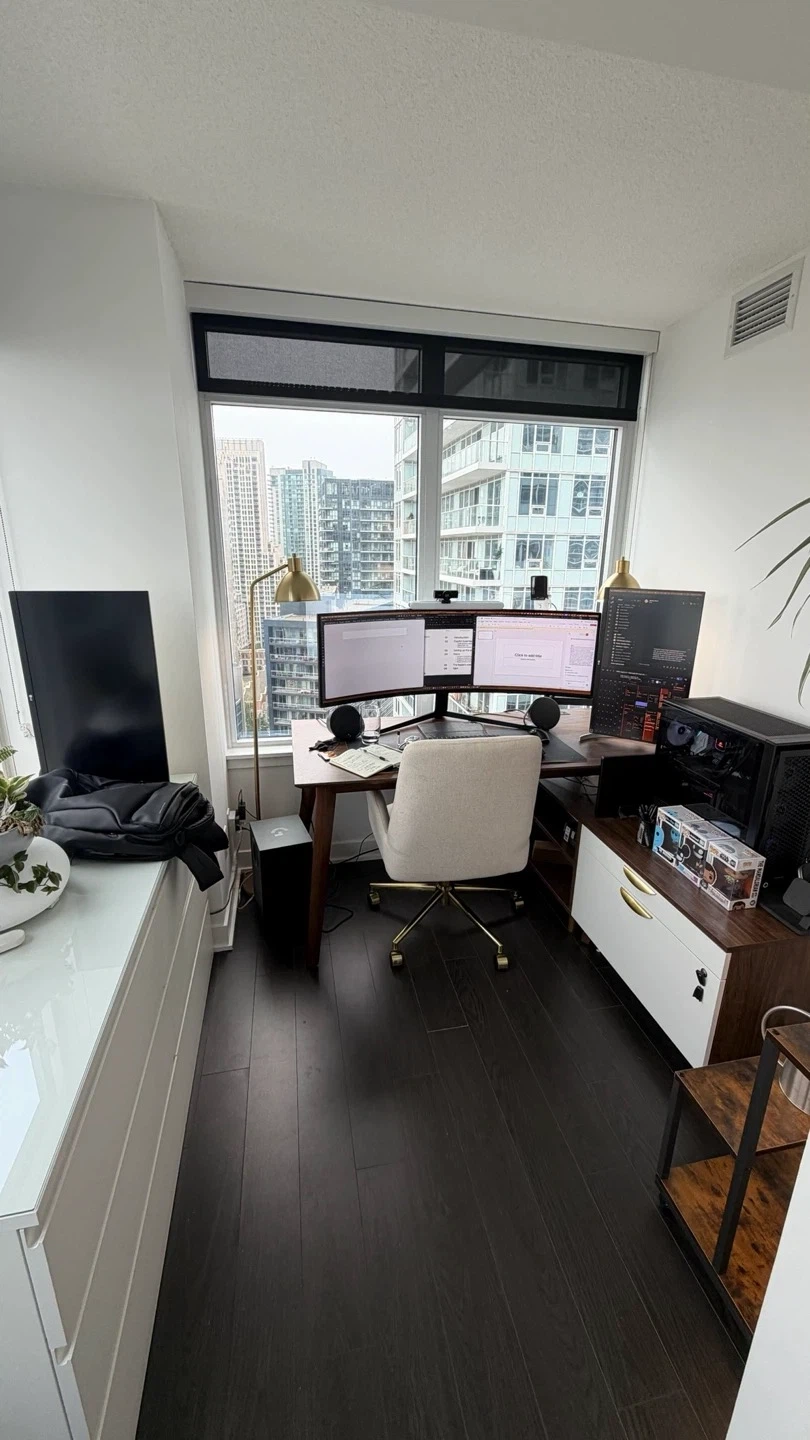 Free Mid-Century Modern Walnut Finish Desk - photo 3
