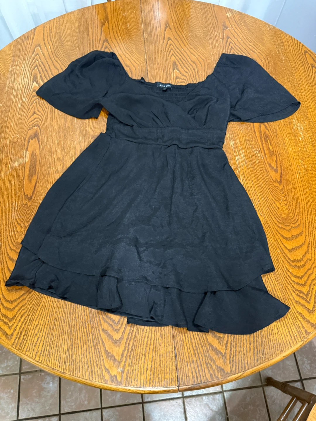 As U Wish Black Dress