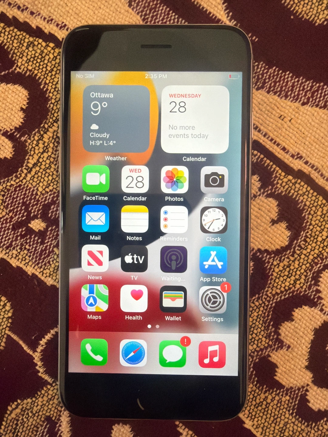 Apple iPhone 6s Silver (sim locked)