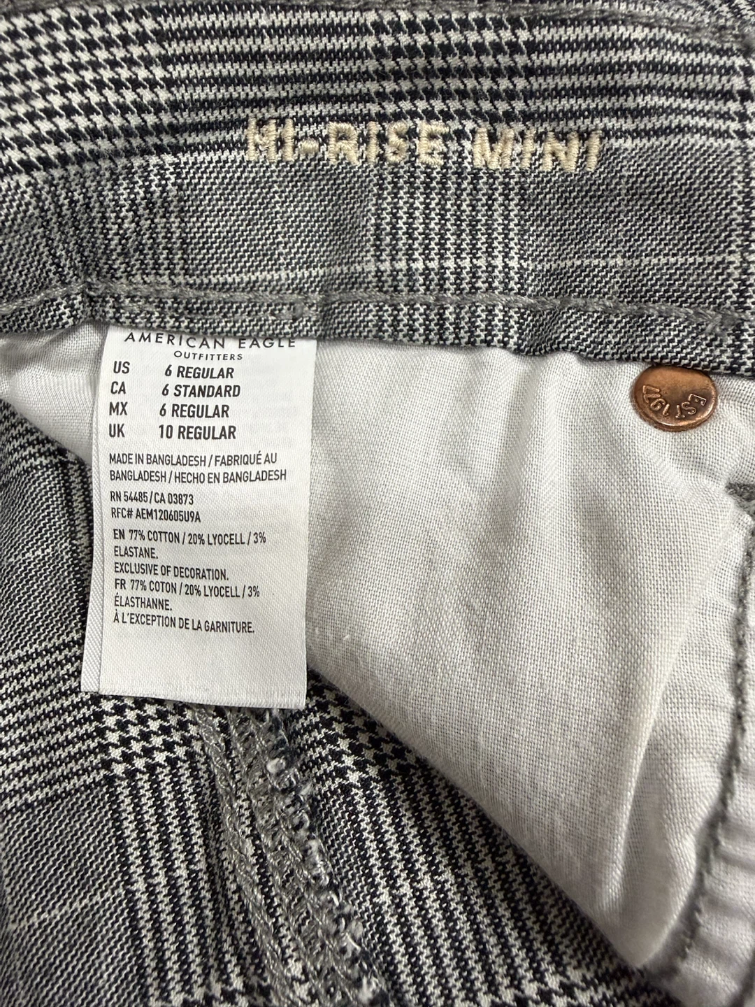 American Eagle Plaid Mini Skirt Size 6 - photo 5