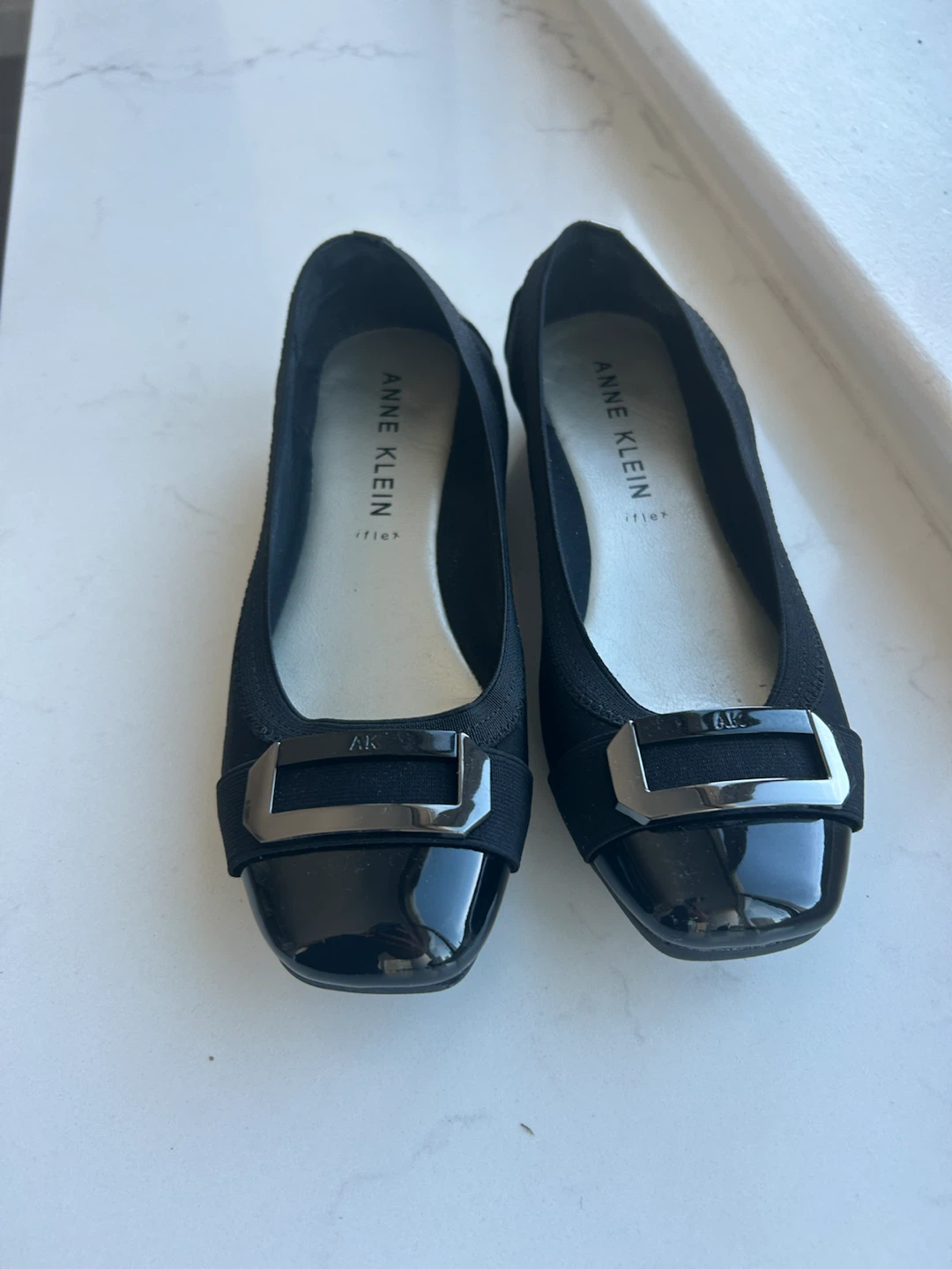 Anne Klein iflex black ballet flats