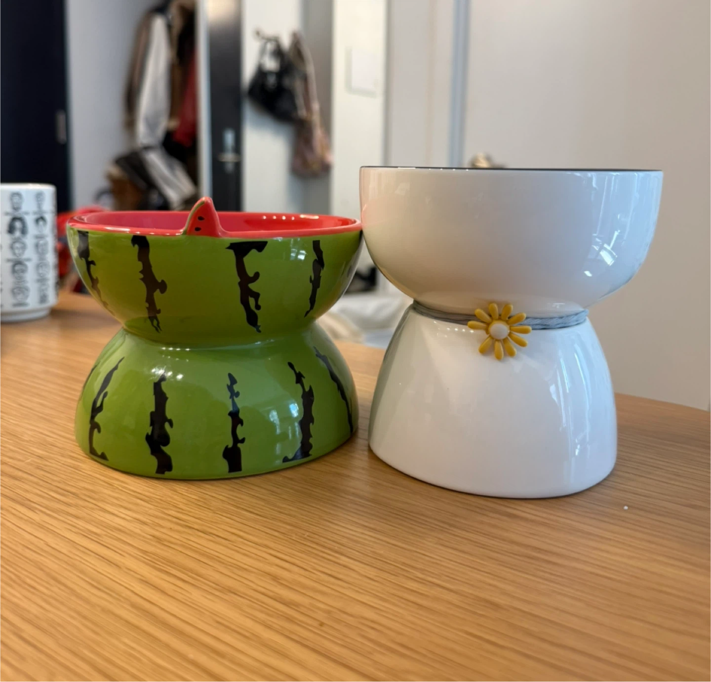 Two Ceramic Cat Bowls 🐱