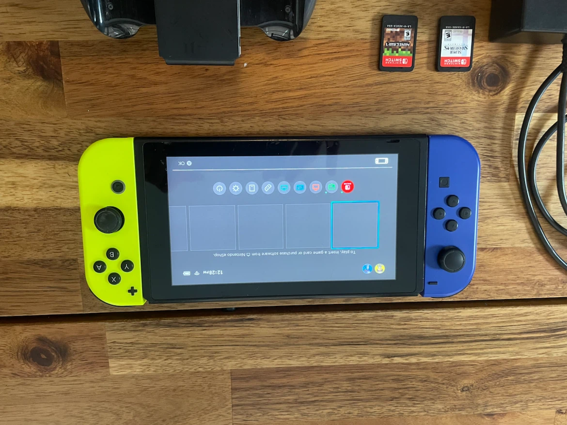 Used Nintendo switch console and games - photo 2