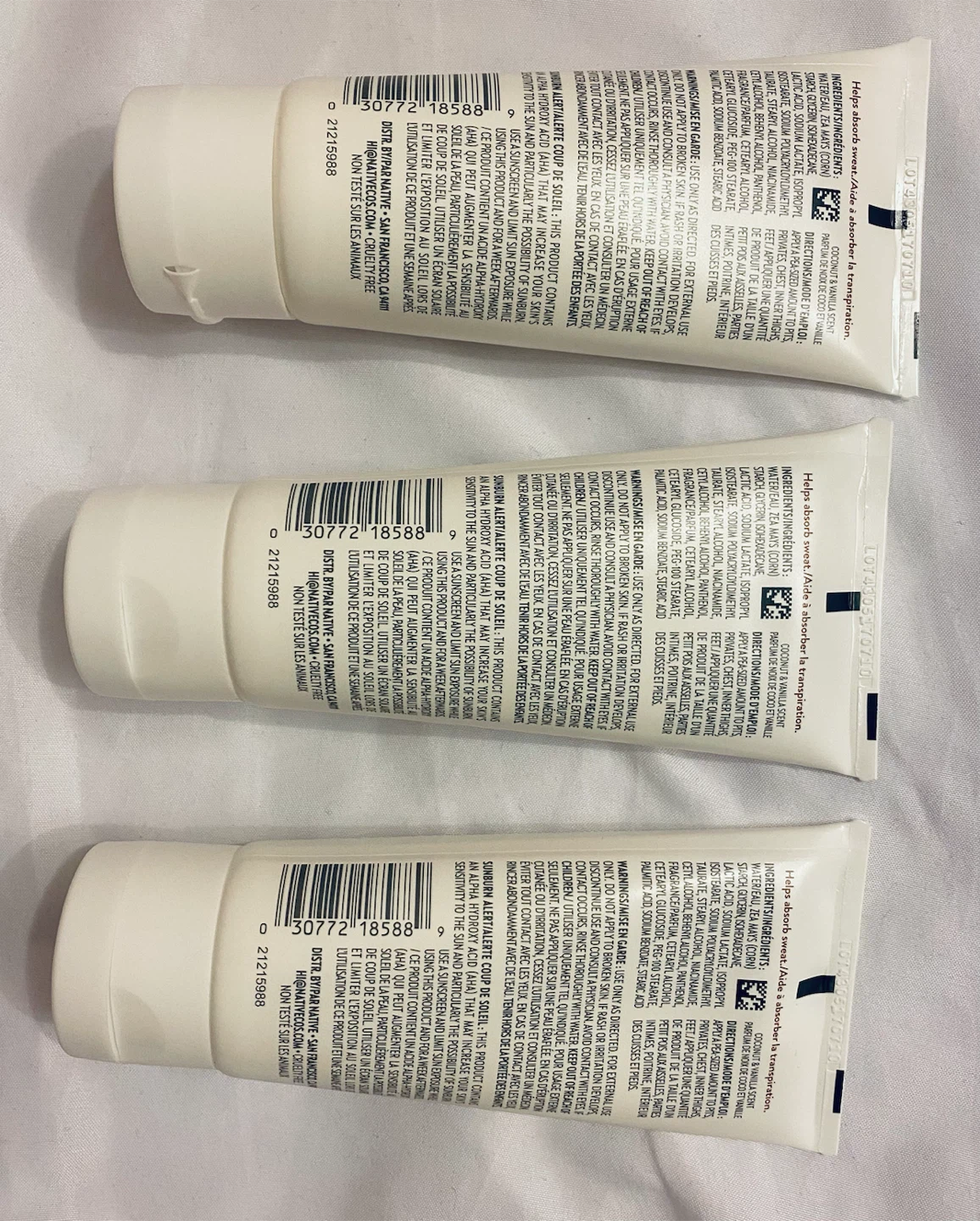 3 Native Whole Body Cream Deodorants - Coconut & Vanilla - photo 2