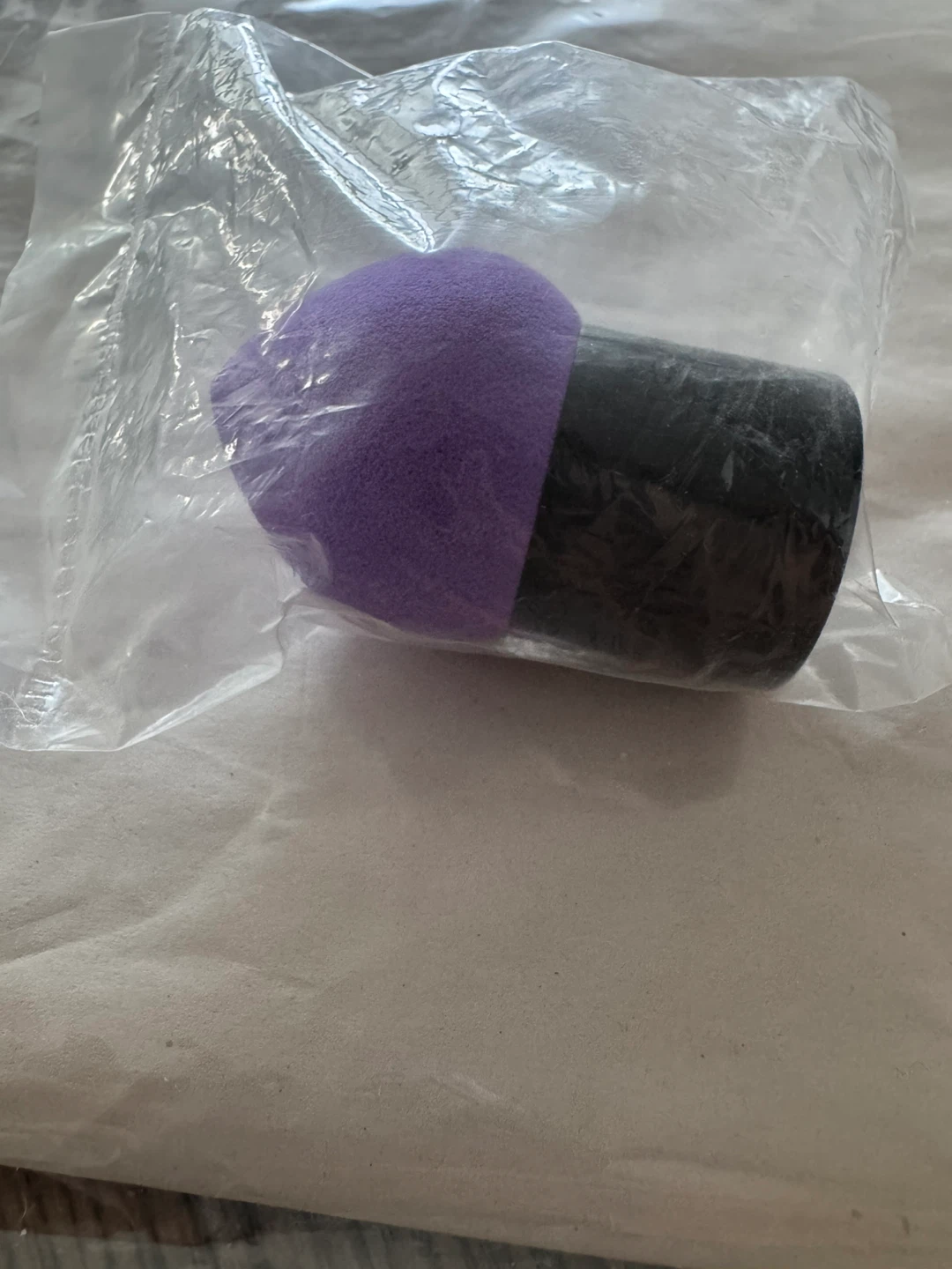 Designer’s Purple Makeup Sponge with Handle - photo 2