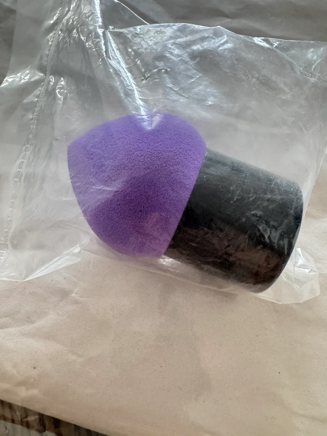 Designer’s Purple Makeup Sponge with Handle - photo 4