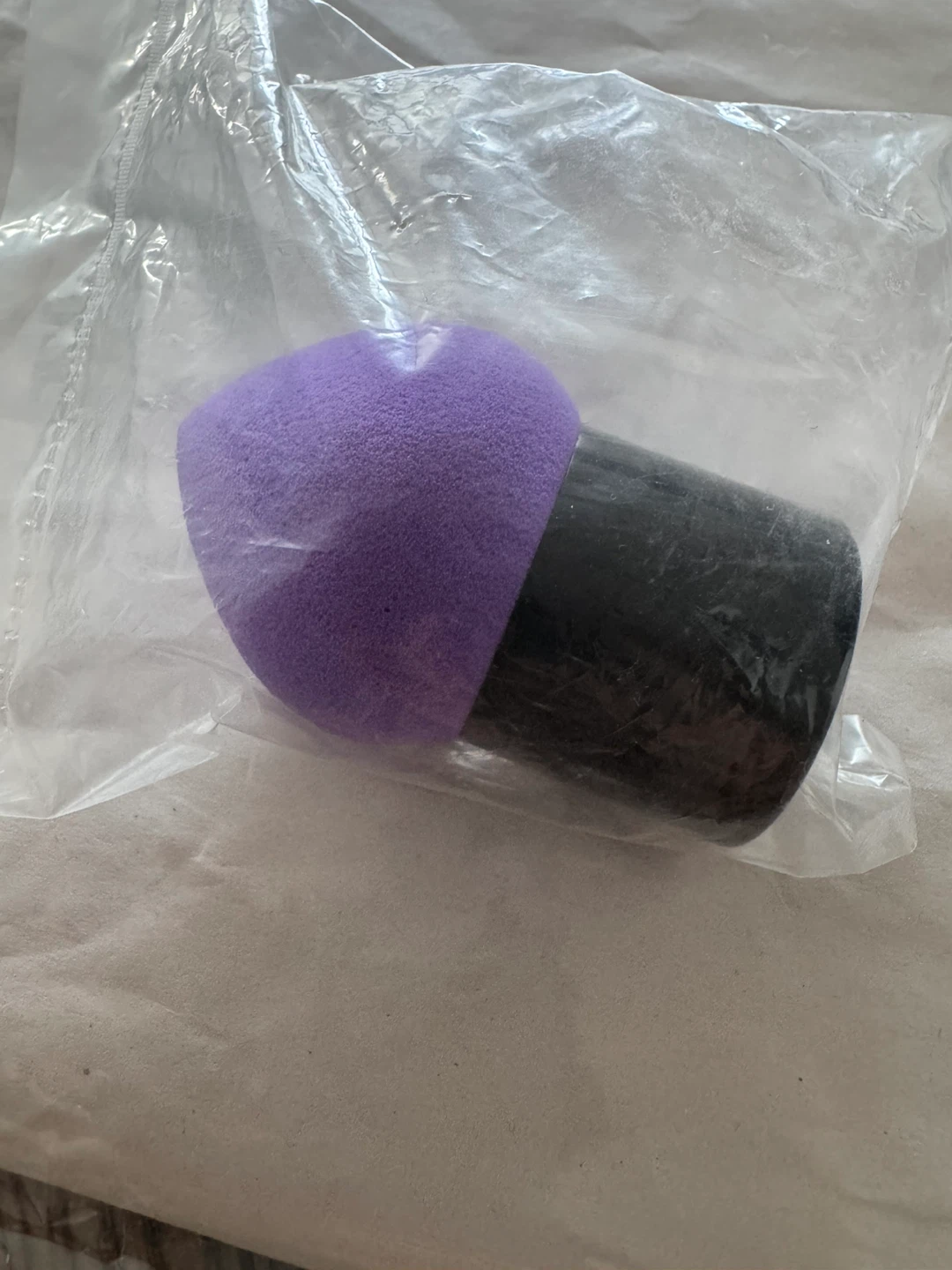 Designer’s Purple Makeup Sponge with Handle - photo 5