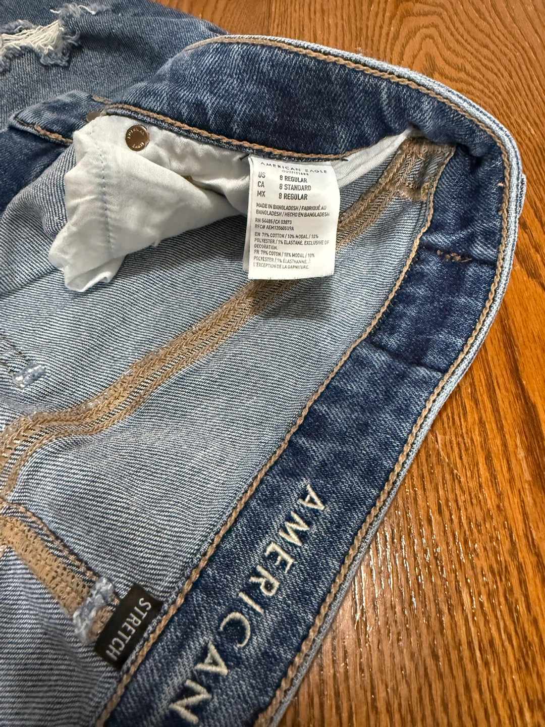 American Eagle Mom Straight Jeans Size 8 Regular - photo 3