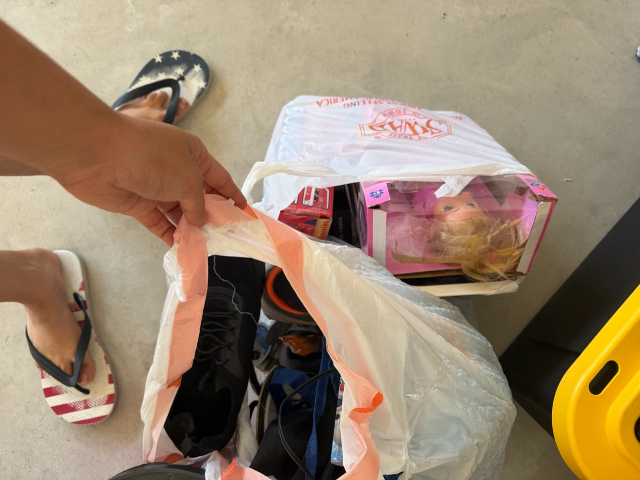 Kids toys and men shoes