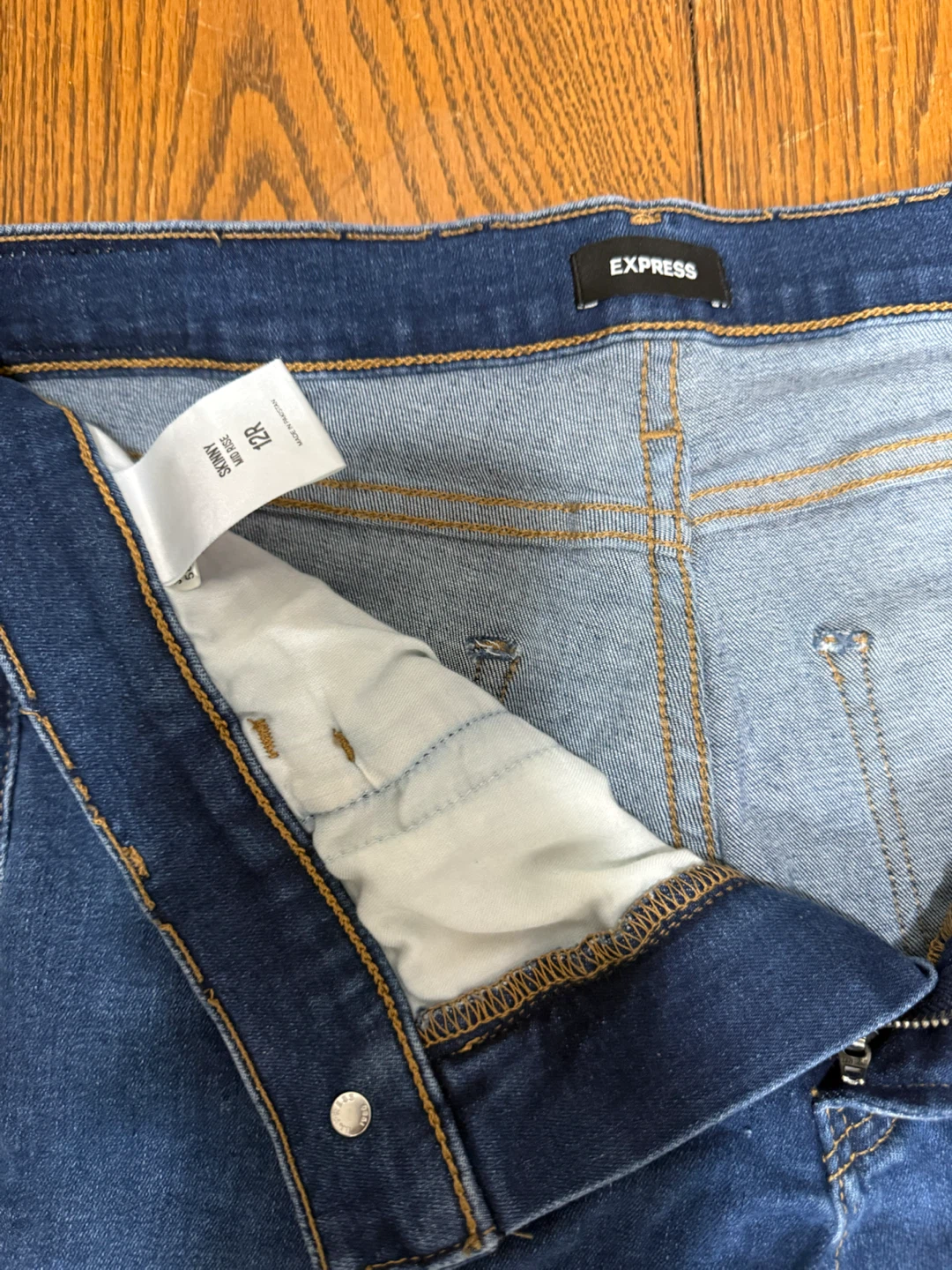 Express Skinny Mid Rise Jeans - photo 2