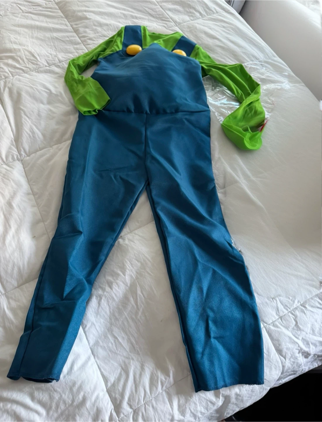 Luigi Costume from Super Mario Brothers kids size Medium 7-8 - photo 4