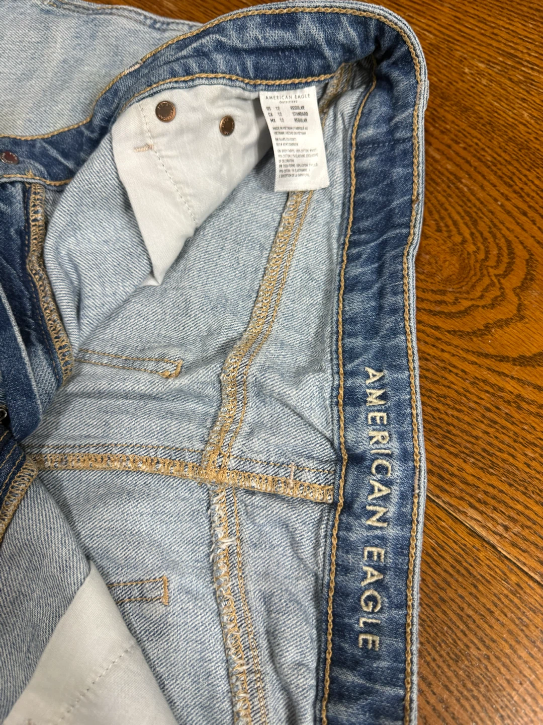 American Eagle Light Wash Denim Skirt Size 12 - photo 4