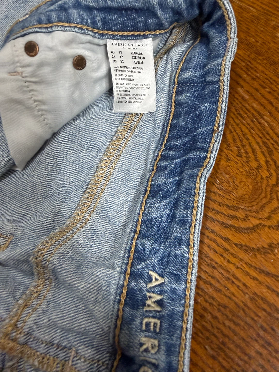 American Eagle Light Wash Denim Skirt Size 12 - photo 5