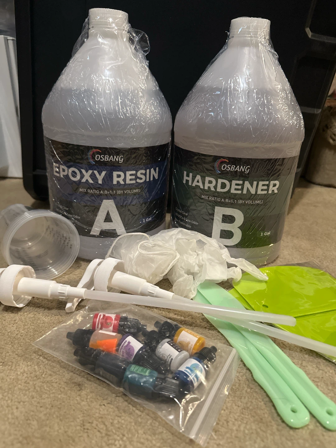 OSBANG Crystal Clear Epoxy Resin 2 Gallon Kit