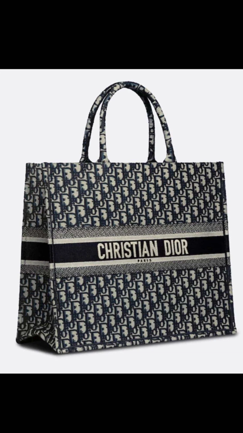 Christian Dior Blue Dior Oblique Book Tote