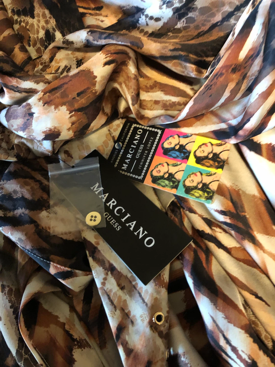 Marciano animal print dress