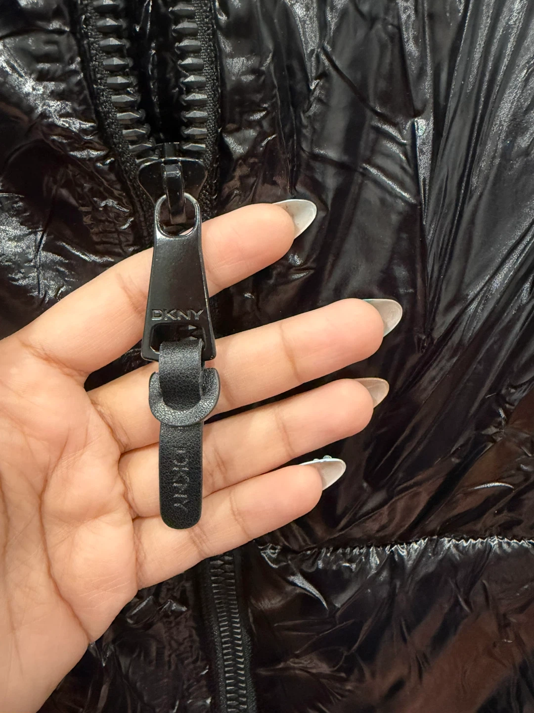 DKNY Black Puffer Coat - photo 3
