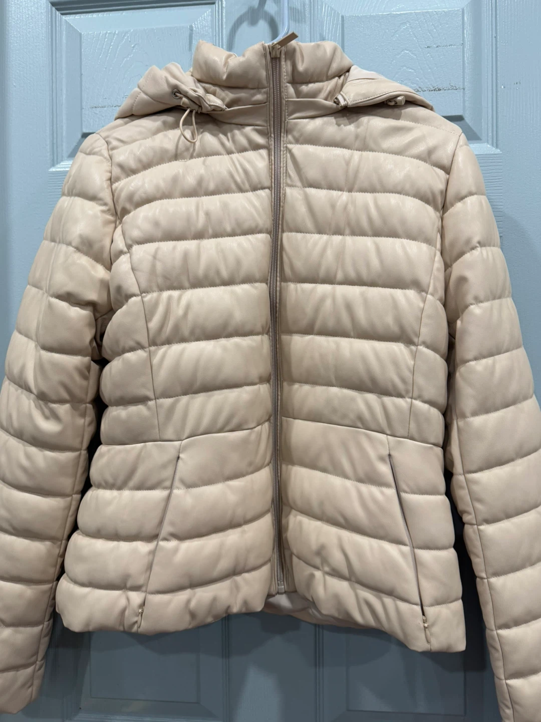 Zara Puffer Jacket Beige