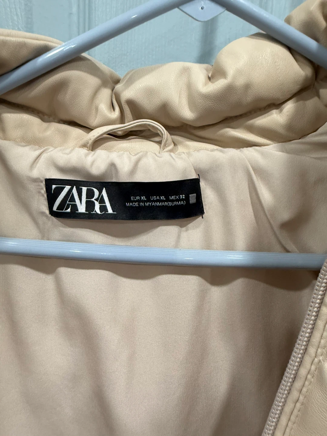 Zara Puffer Jacket Beige - photo 2