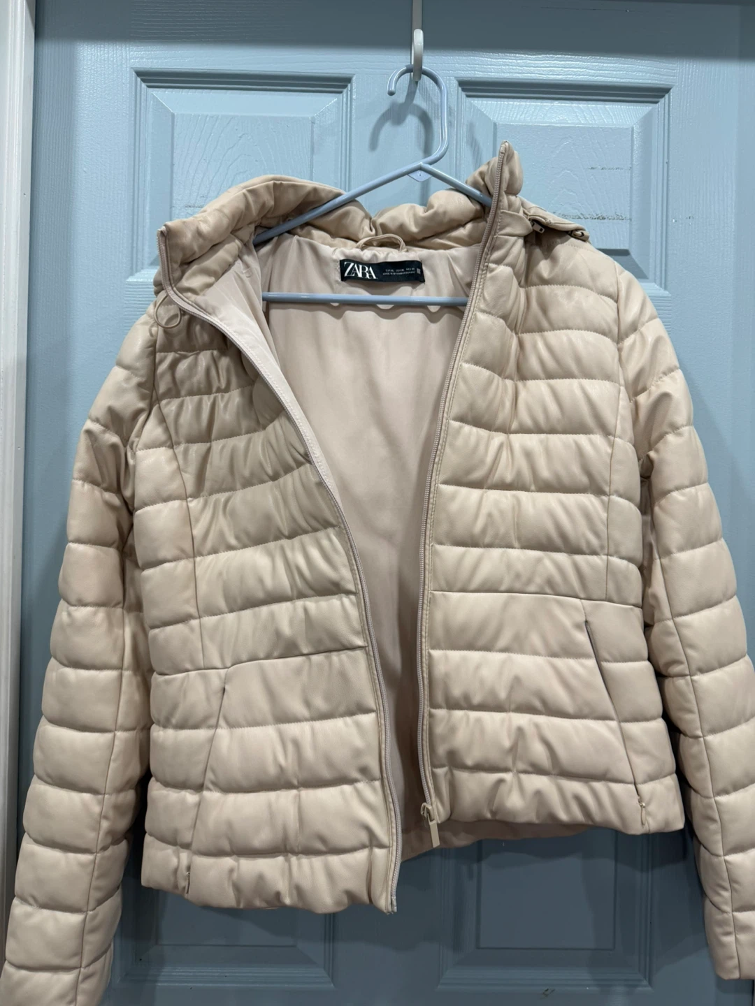 Zara Puffer Jacket Beige - photo 4