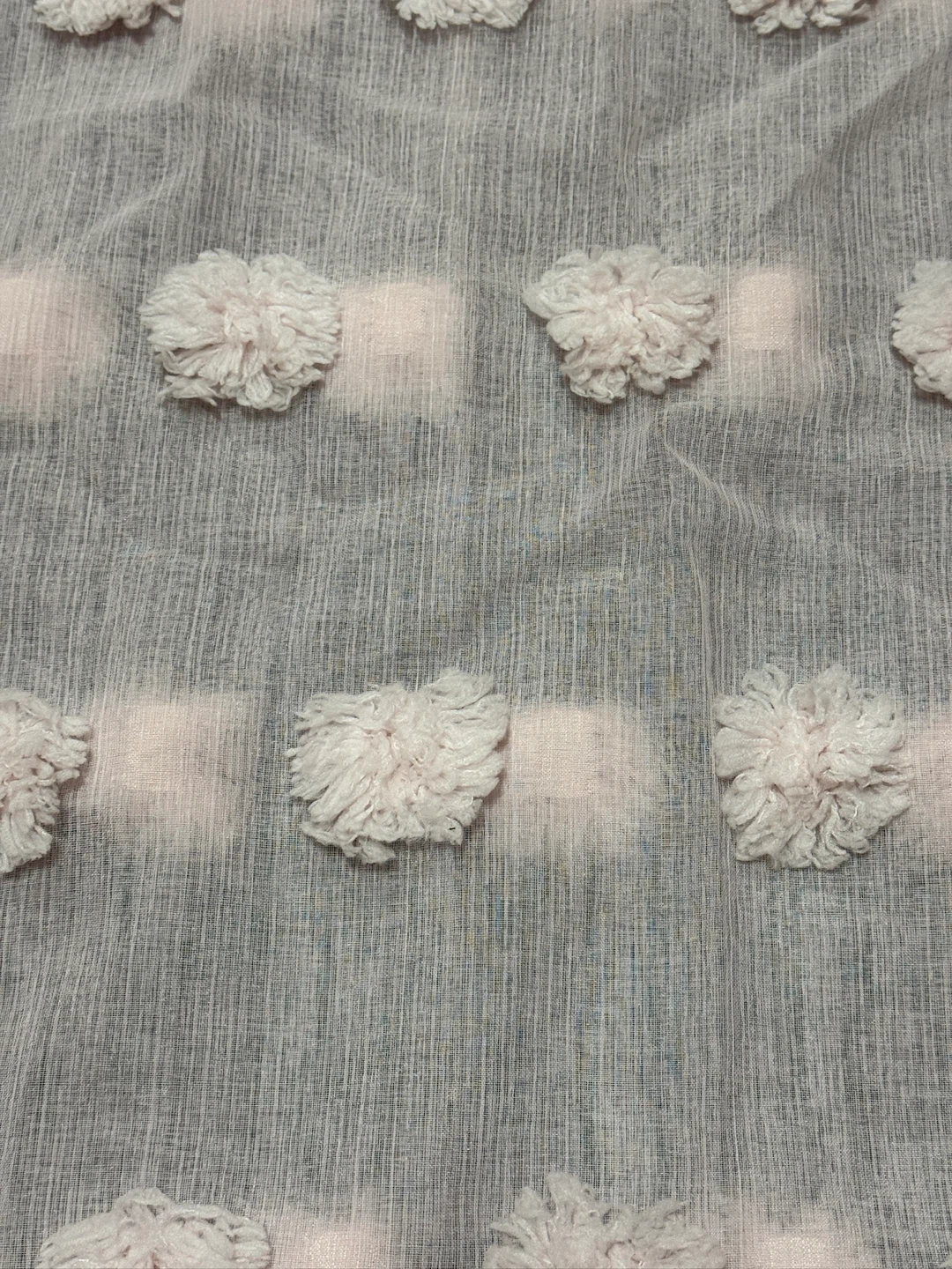 DKNY Pink Tufted Curtain Panels Set - photo 3