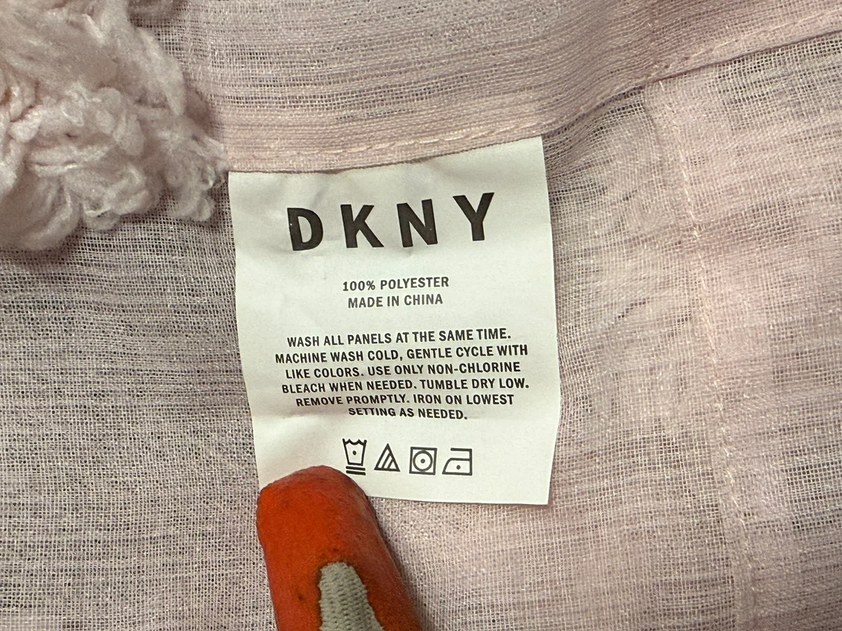 DKNY Pink Tufted Curtain Panels Set - photo 4