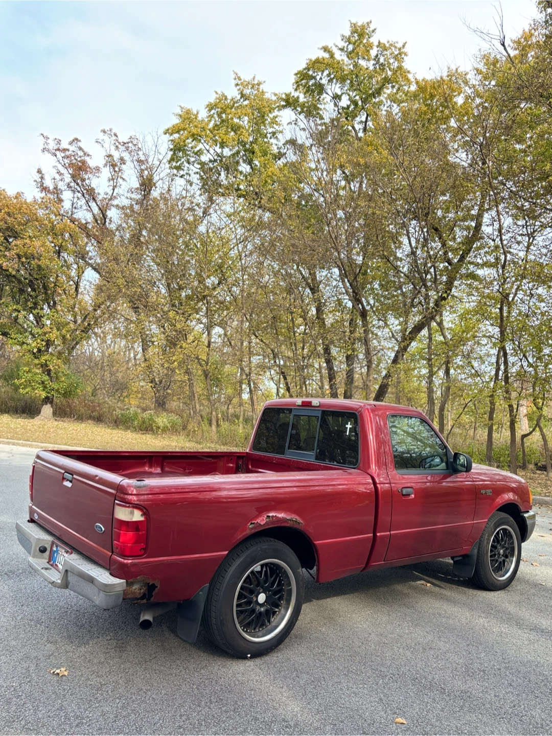 Red Ford Ranger XLT Pickup Truck - photo 3