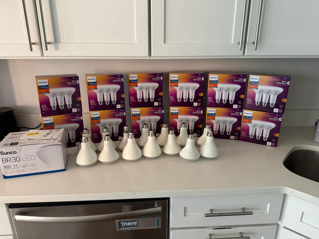 Philips BR30 LED Light Bulbs