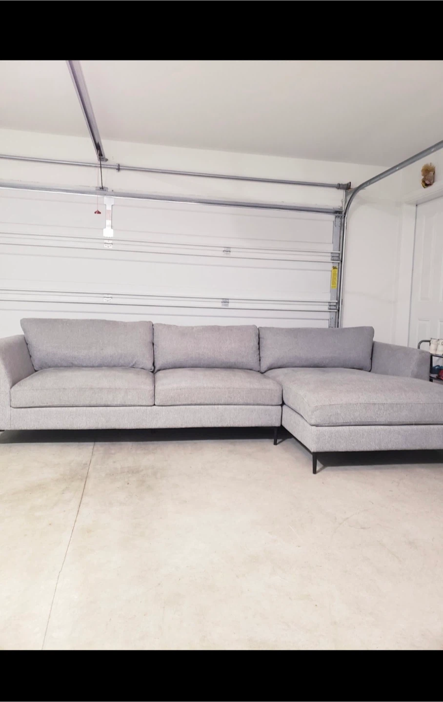 Grey Sectional Sofa with Chaise ( Delivery Available ) - photo 5