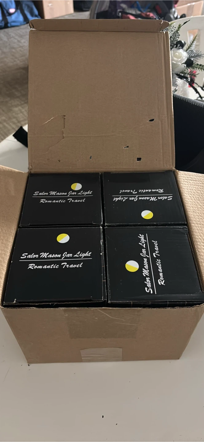 4 pack solar jar lights