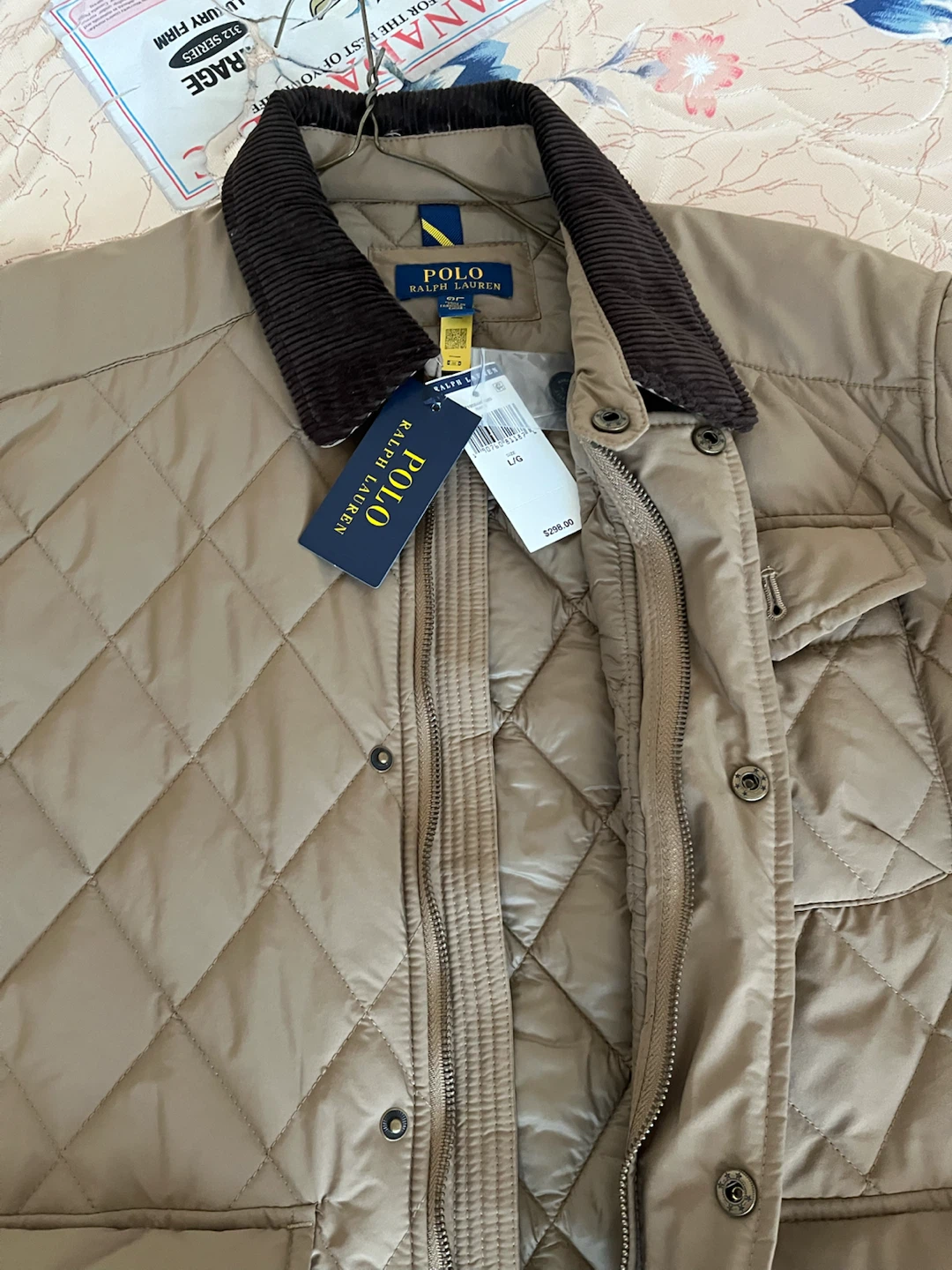 Polo Ralph Lauren Quilted Jacket Tan - photo 3