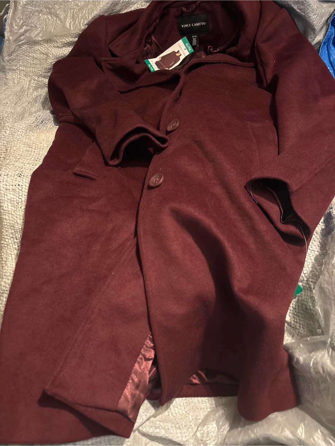 Vince Camuto Burgundy Coat XL/TG